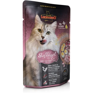 Υγρή τροφή γάτας σε φακελάκι LEONARDO Finest Selection Pouches Πουλερικά 85g