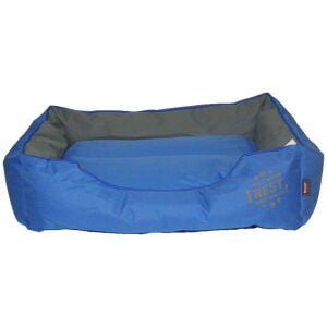 Αδιάβροχο πολύ ανθεκτικό κρεβατάκι για κατοικίδια PET INTEREST PET BED BLUE - GREY SMALL 55X45X19cm