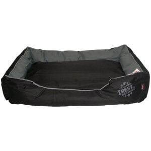 Αδιάβροχο πολύ ανθεκτικό κρεβατάκι για κατοικίδια PET INTEREST PET BED BLACK - GREY MEDIUM 65X55X19cm