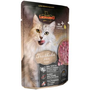Υγρή τροφή γάτας σε φακελάκι LEONARDO Finest Selection Pouches Γαλοπούλα 85g