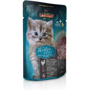 Υγρή τροφή γάτας σε φακελάκι LEONARDO Finest Selection Pouches Kitten Πουλερικά 85g