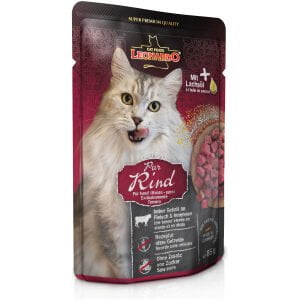 Υγρή τροφή γάτας σε φακελάκι LEONARDO Finest Selection Pouches Βοδινό 85g