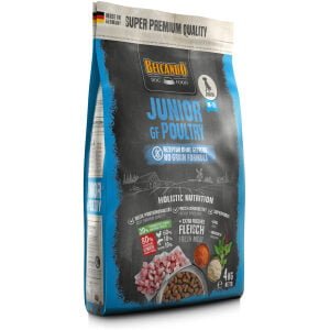 Ξηρά τροφή σκύλου BELCANDO Junior Grain Free Πουλερικά 4kg