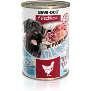 Κονσέρβα σκύλου Bewi-Dog Meat Selection Καρδίες πουλερικών 400gr