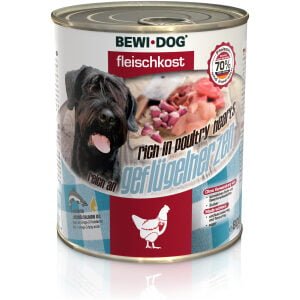 Κονσέρβα σκύλου Bewi-Dog Meat Selection Καρδίες πουλερικών 800gr
