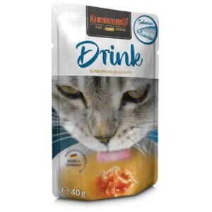 Υγρή τροφή γάτας σε φακελάκι LEONARDO Drink Salmon 40gr