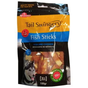 Λιχουδιές σκύλου Tailswingers Sticks ψάρι με κοτόπουλο σε μικρές μπουκιές 100gr