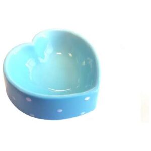 Μπολ σε σχήμα καρδιάς Happy Pet Polka Heart Bowl Μπλε 16x16x6cm