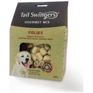 Λιχουδιές σκύλου Tailswingers Gourmet Mix Follies Biscuits Small 400gr