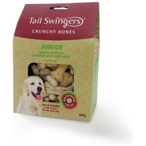 Λιχουδιές σκύλου Tailswingers Crunchu Bones Junior Biscuits 400gr