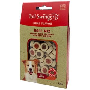 Λιχουδιές σκύλου Tailswingers Dual Flavor Soft Roll Mix 125gr