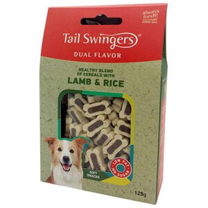 Λιχουδιές σκύλου Tailswingers Dual Flavor Soft Αρνί και Ρύζι 125gr