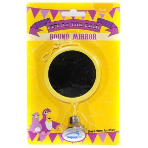 Παιχνίδι πτηνών HappyPet Round Bird Mirror 15cm