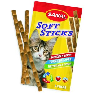 Λιχουδιά γάτας Sanal soft sticks Πουλερικά και Συκώτι 3pcs