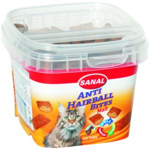 Λιχουδιά γάτας Sanal Anti hairball bites cup 75gr