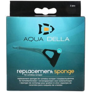 AQUA DELLA Algae Scraper spare sponges  - 9,1x16x10mm - 2 pcs. + clip