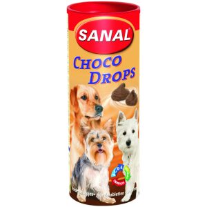Λιχουδιές σκύλου Sanal Σταγόνες σοκολάτας 250gr