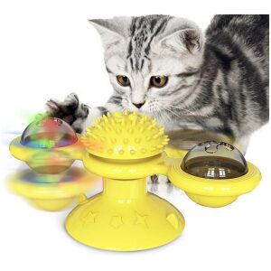 SPRING CAT TOY YELLOW 158 X 75 X 69MM
