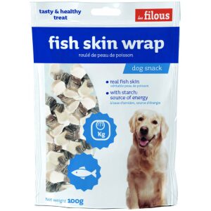 Λιχουδιές σκύλου Les Filous τυλιχτό δέρμα ψαριού 100gr