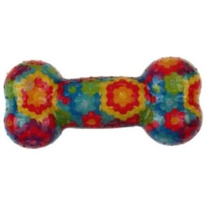Παιχνίδι σκύλου σε σχήμα κόκαλου EUROSIAM πολύχρωμο καουτσούκ