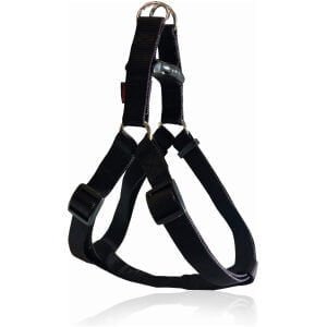 Μοντέρνα σαμάρια τύπου Α PET INTEREST Dog harness A plain Black Large 2,5x55-82cm