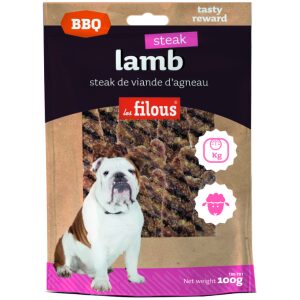 Λιχουδιές σκύλου Les Filous BBQ Φιλέτο Αρνί 100g