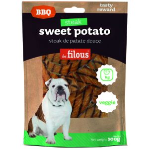 Λιχουδιές σκύλου Les Filous BBQ Steak Γλυκοπατάτας100g