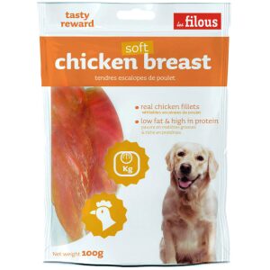 Λιχουδιές σκύλου Les Filous Μαλακό στήθος Κοτόπουλο 100g