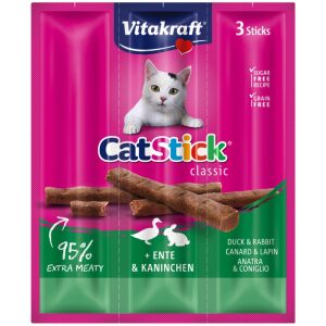 Λιχουδιά γάτας Vitakraft Cat Stic Mii Πάπια & Κουνέλι 3τεμ