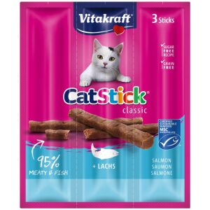 Λιχουδιά γάτας Vitakraft Cat Stick Mini Σολομό & Πέστροφα 3τεμ