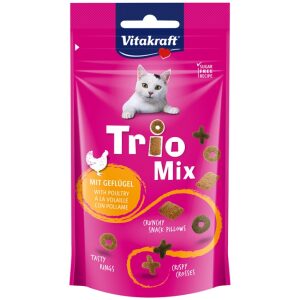 Λιχουδιά γάτας Vitakraft TRIO MIX λιχουδιά mix κροκέτα κοτόπουλο 60g