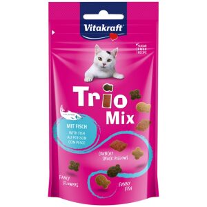 Λιχουδιά γάτας Vitakraft TRIO MIX λιχουδιά mix κροκέτα ψάρι 60gr