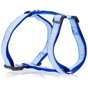 Καρό σαμάρια τύπου B για μεγαλύτερη ασφάλεια PET INTEREST Dog harness B check Blue Large 2,5x55-82cm