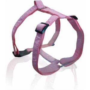 Καρό σαμάρια τύπου B για μεγαλύτερη ασφάλεια PET INTEREST Dog harness B check Pink Medium 2x40-60cm