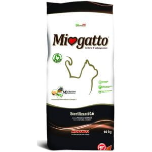 Ξηρά τροφή γάτας Μiogatto Sterilized Κοτόπουλο 10kg
