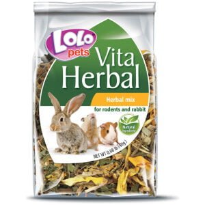 Λιχουδιά για κουνέλια και τρωκτικά LOLO PETS Vita Herbal - Herbal mix 100gr