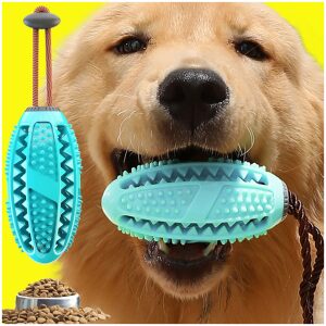 Κρεμαστό οδοντικό παιχνίδι για σκύλους σε σχήμα μπάλας medium γαλάζιο 116x58mm