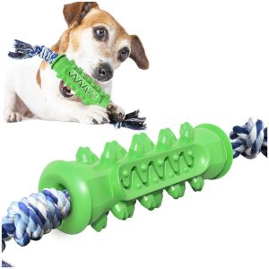 Οδοντικό παιχνίδι με σχοινί για μικρόσωμους σκύλους πράσινο 420x50mm