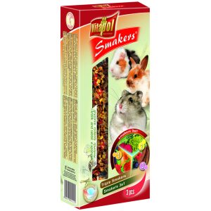 Vitapol Smakers Κουνέλια-Τρωκτικά Mix 1 (Λαχανικά-Φρούτα-Χαρούπι) 135gr