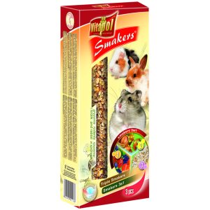 Vitapol Smakers για Κουνέλια-Τρωκτικά Mix 2 (Φυστίκι-Ποπ Κόρν-Φρούτα του Δάσους) 135gr