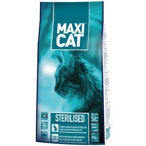 Ξηρά τροφή γάτας MAXI CAT STERILIZED 18kg
