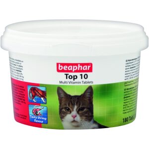 Συμπλήρωμα διατροφής για γάτες Beaphar Top 10 Cat 126gr