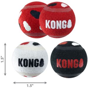 Παιχνίδι σκύλου Kong Signature Sport Balls x-small 3pcs
