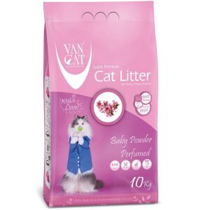 Άμμος Υγιεινής Van Cat Baby Powder Clumping (Λευκή Αρωματική) 10kg