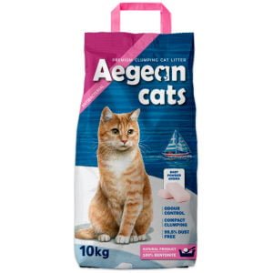 Aegean Cat Αμμος Υγιεινής Baby Powder (Ψιλή 0,5mm - 2,00mm) 5kg