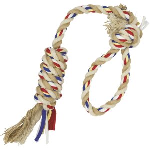 Παιχνίδι σκύλου Barry King Braided rope with loop/handle cotton/jute 45cm-90gr
