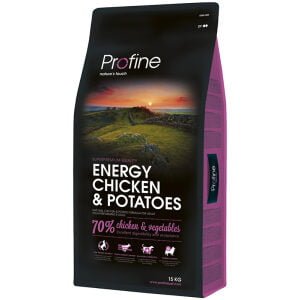 Ξηρά τροφή σκύλου Profine Dog Energy Κοτόπουλο και Πατάτες 15kg