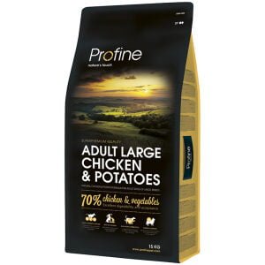 Ξηρά τροφή σκύλου Profine Dog Adult Large Breed Κοτόπουλο και Πατάτες 15kg+3kg + Δώρο Κουβά Τροφής Profine