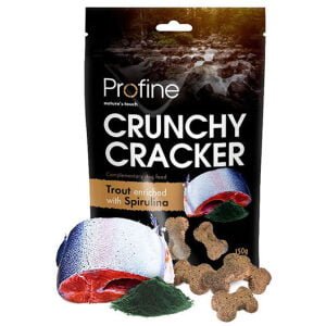 Λιχουδιές σκύλου Profine Crunchy Cracker Πέστροφα με Σπιρουλίνα 150gr