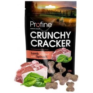 Λιχουδιές σκύλου Profine Crunchy Cracker Αρνί με Σπανάκι 150gr